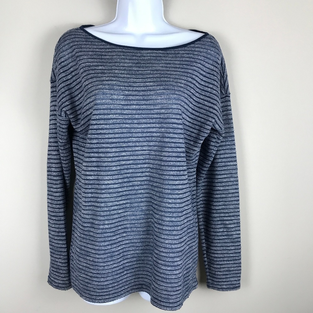 🌴 Lou & Grey Blue stripe LS Sz M